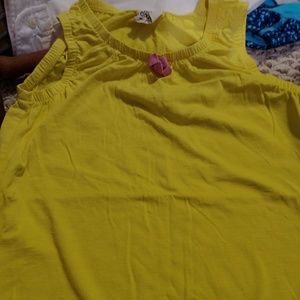 Mini Boden yellow tank girls 7-8